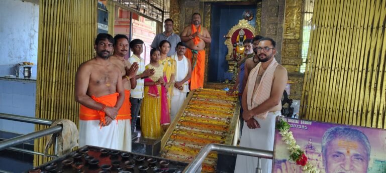 అయ్యప్ప ఆలయంలో  మాసపూజ కార్యక్రమం.