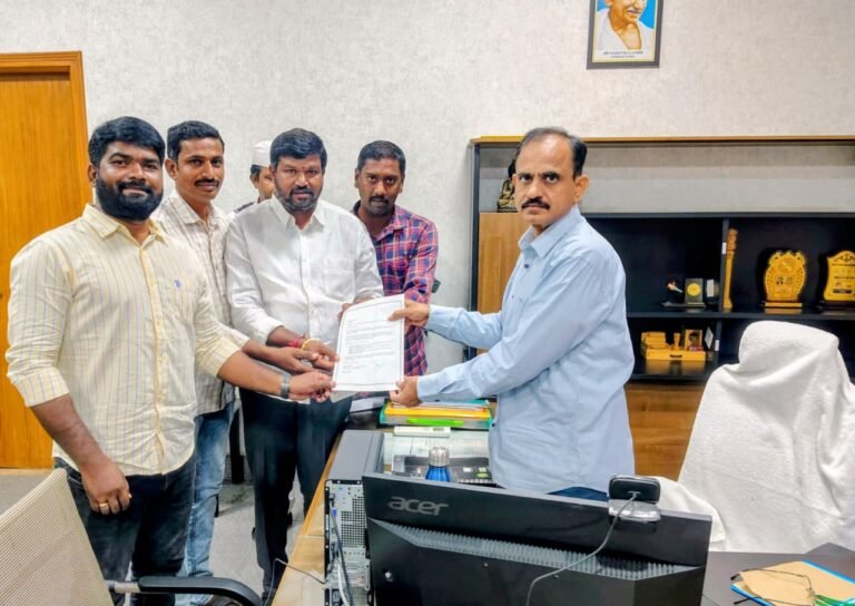 ఛత్రపతి విగ్రహం నిర్మాణానికిఅనుమతికొరకువినతి..