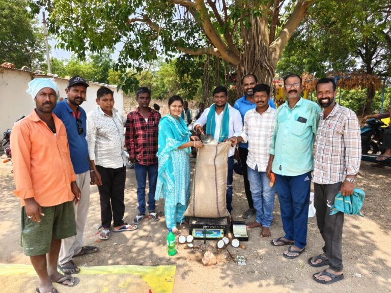 వరి కొనుగోలు కేంద్రాన్ని ప్రారంభించిన: సర్పంచ్ బోలి రమ్య.
