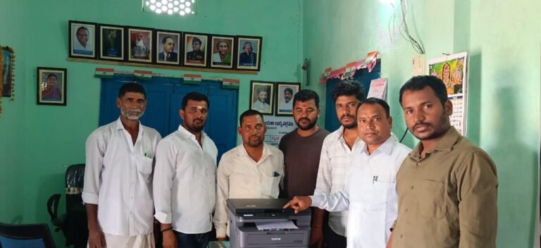 నడిమితండా జి పి లో నూతన ప్రింటర్ ప్రారంభం