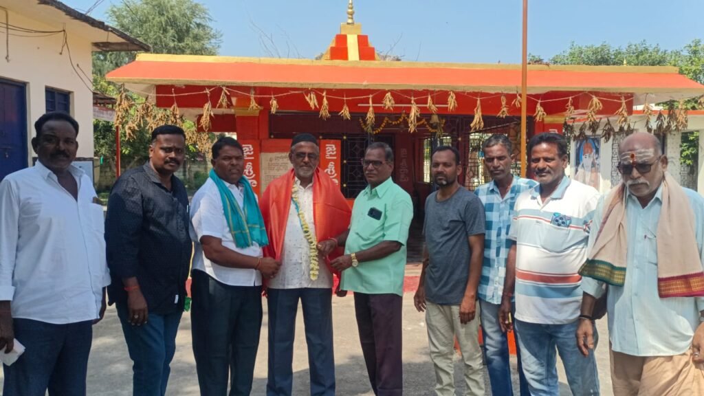 తెలంగాణ ఉద్యమకారుల వేదిక జిల్లా అధ్యక్షుడికి సన్మానం